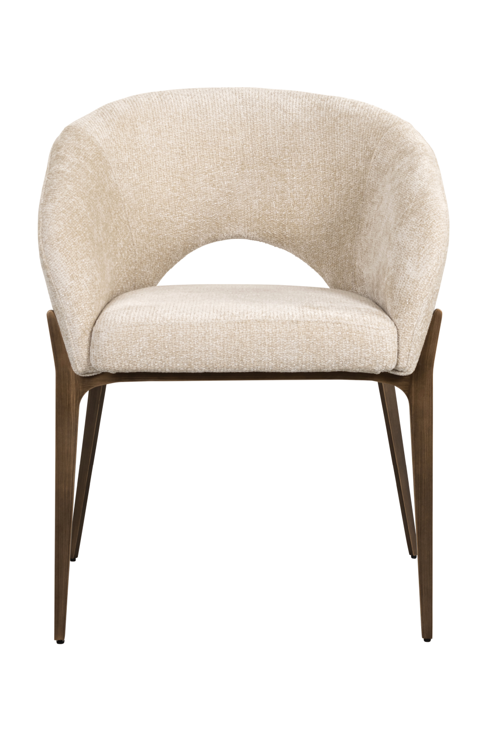 Cream Cut-Out Back Dining Chair | OROA Kenzi | Oroa.com