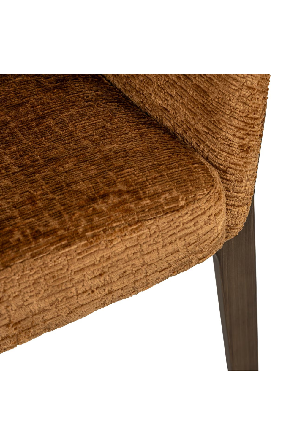 Brown Curved Dining Chair | OROA Kenzi  | Oroa.com