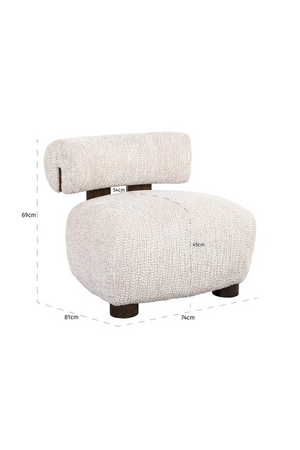 Modern Cotton Lounge Chair | Richmond Interiors | Oroa.com