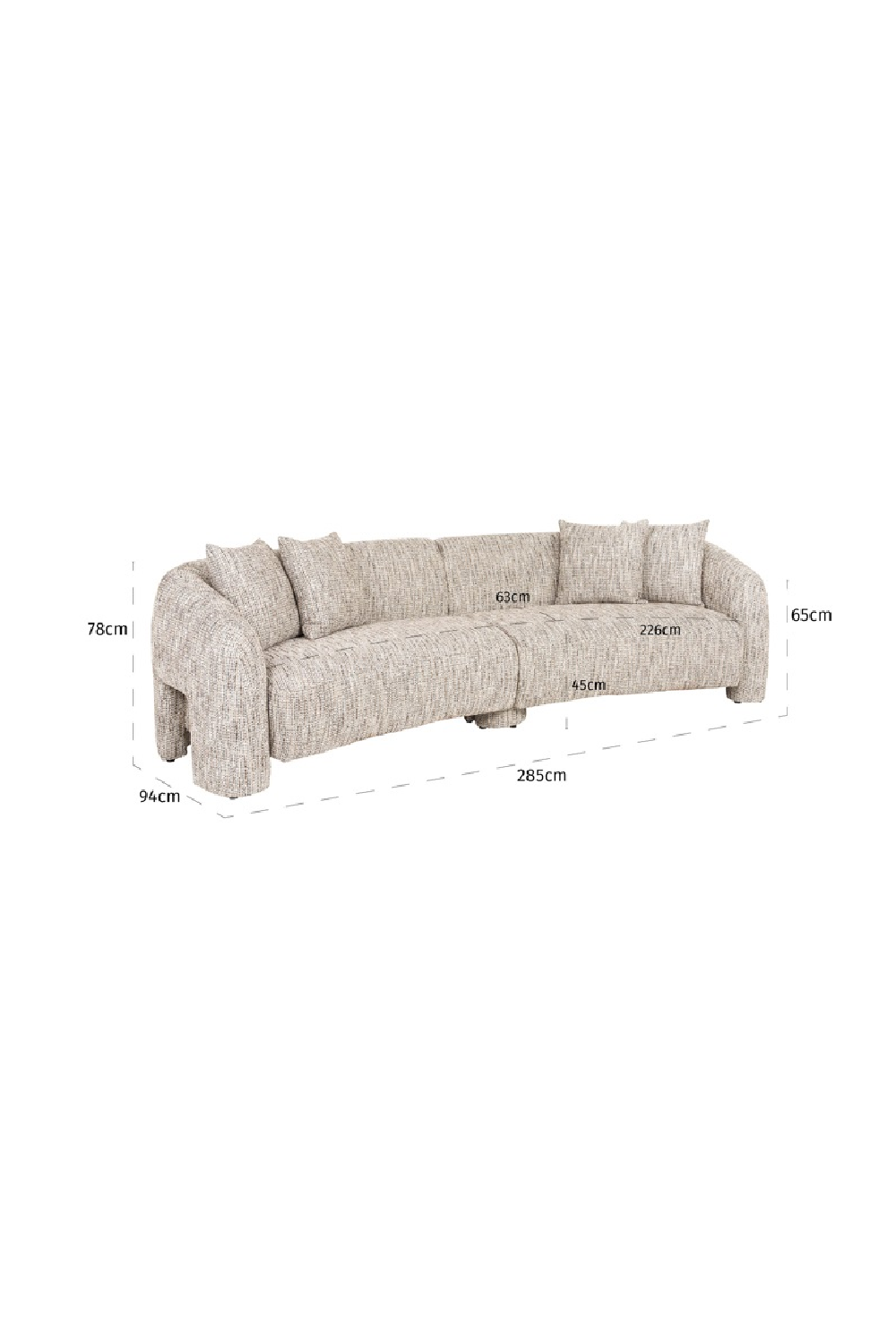 Upholstered Cotton Sofa | OROA Milania | Oroa.com