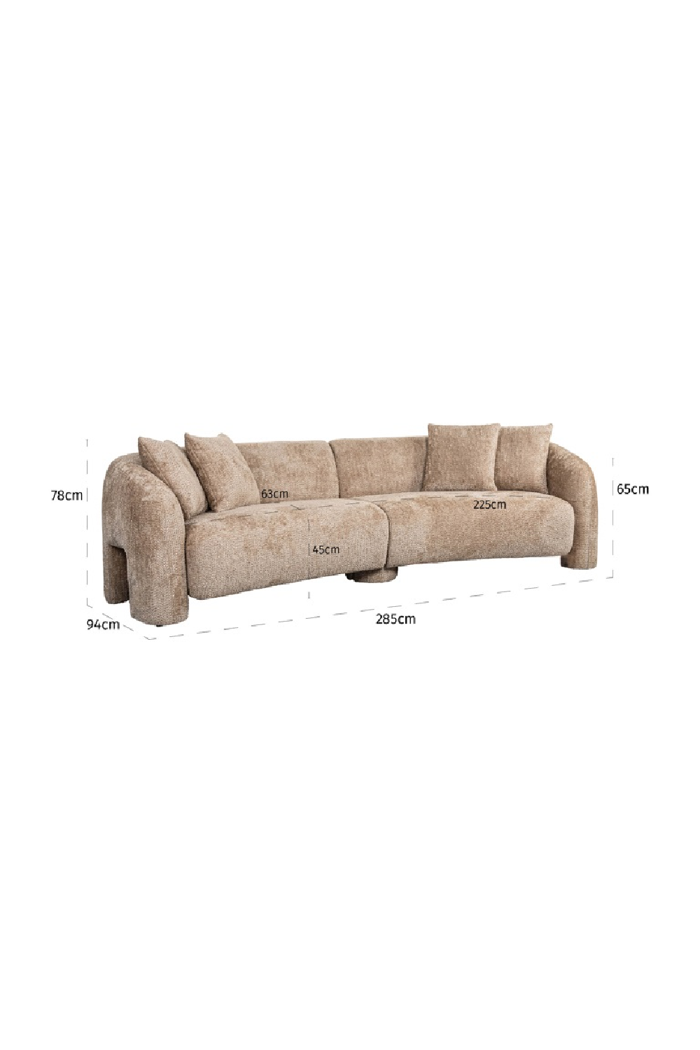 Upholstered Cotton Sofa | OROA Milania | Oroa.com