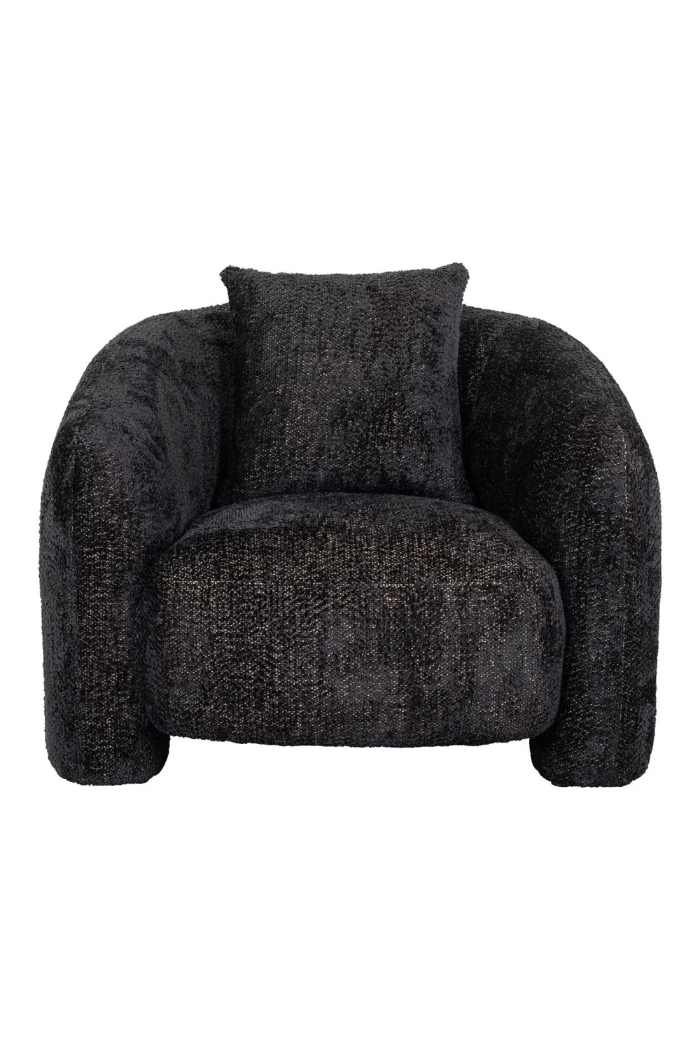 Curved Padded Lounge Chair | Richmond Interiors Milania | Oroa.com