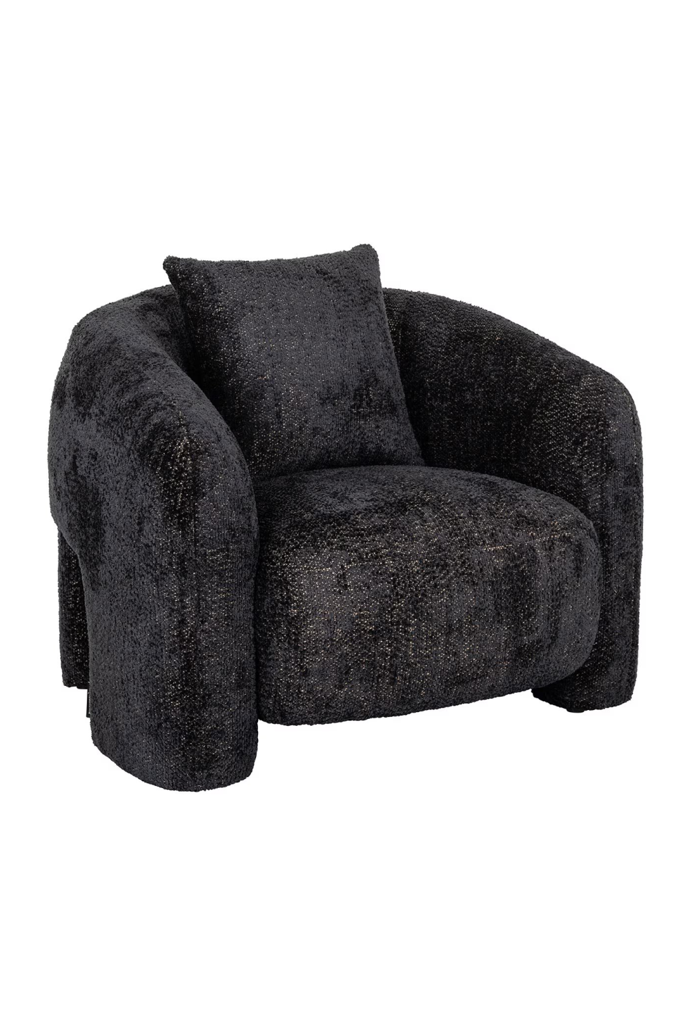 Curved Padded Lounge Chair | Richmond Interiors Milania | Oroa.com