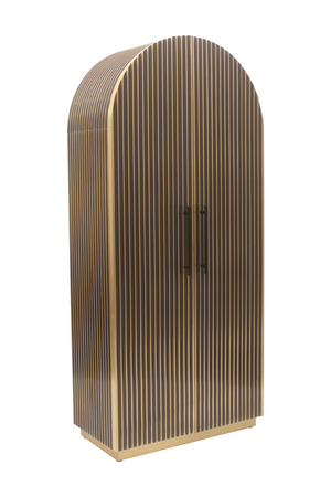 Gold Arched 2-Door Cabinet | Richmond Interiors Les Arcs | Oroa.com