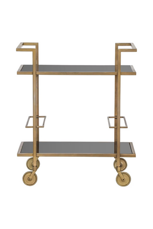 Gold Metal Bar Trolley | Richmond Interiors Trolley XO | Oroa.com