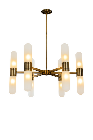 Glass Pipe Chandelier | Richmond Interiors Tricon | Oroa.com