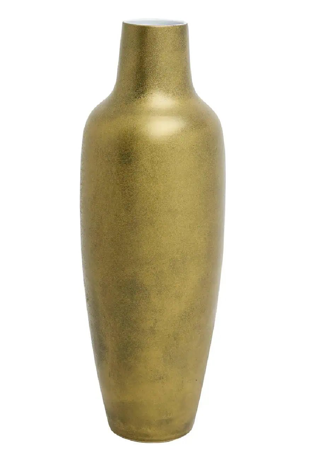 Gold Ceramic Long Vase | OROA Dominique | Oroa.com