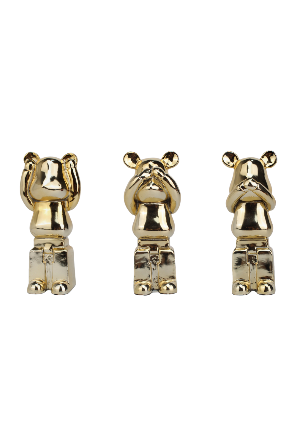 Gold Bear Sculpture Set (3) | OROA Berna | Oroa.com