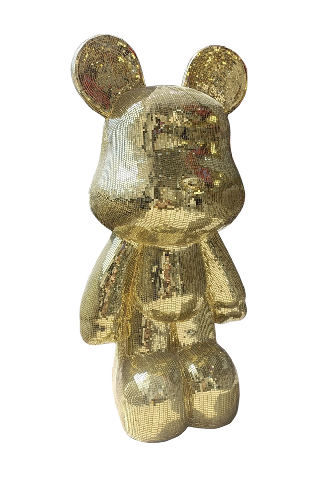 Gold Mosaic Glass Decorative Object | Richmond Interiors Averyl | Oroa.com