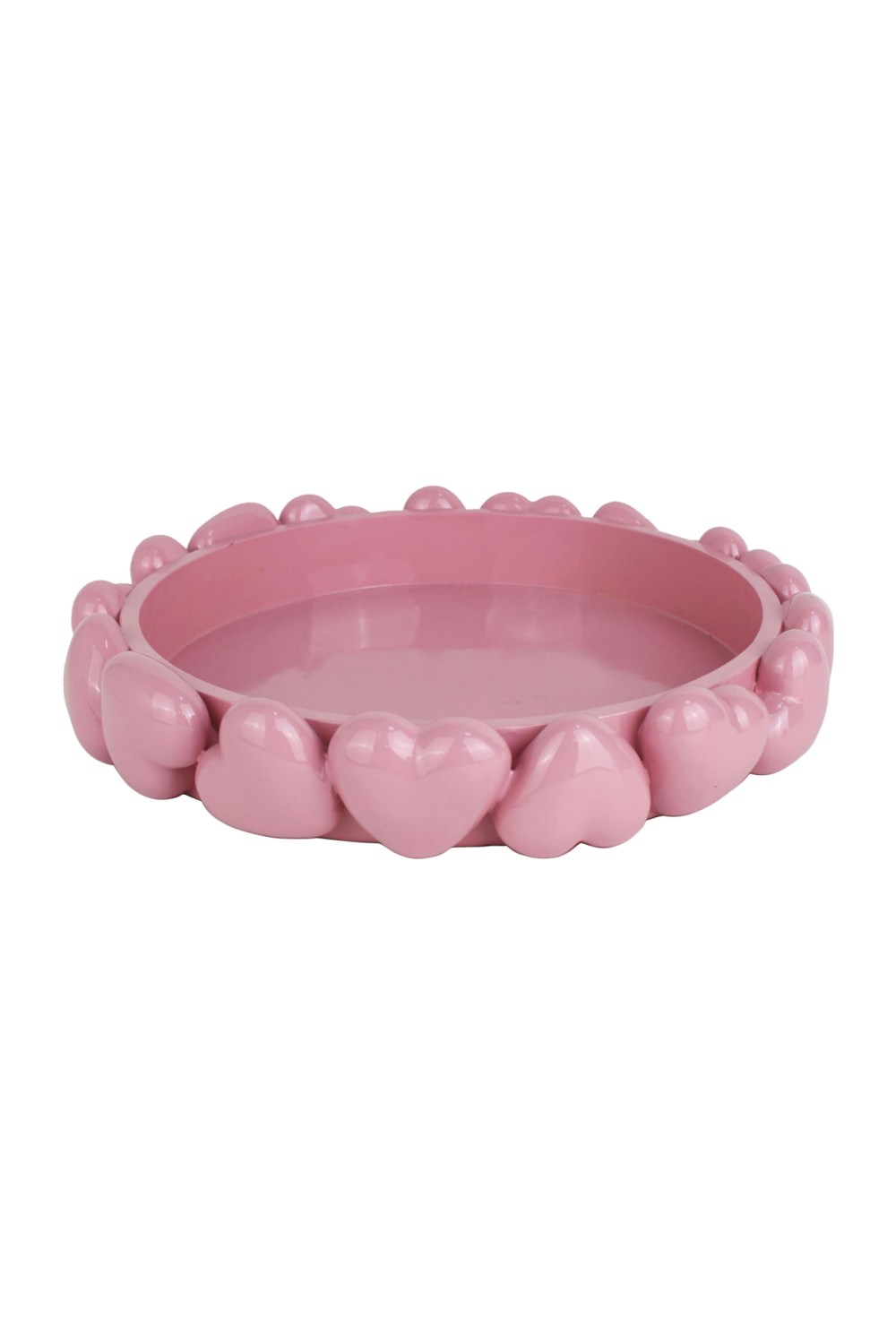 Pink Heart Round Tray | OROA Suzie | Oroa.com