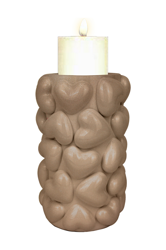 Gold Heart Embellished Candle Holder L | Richmond Interiors Anne | Oroa.com