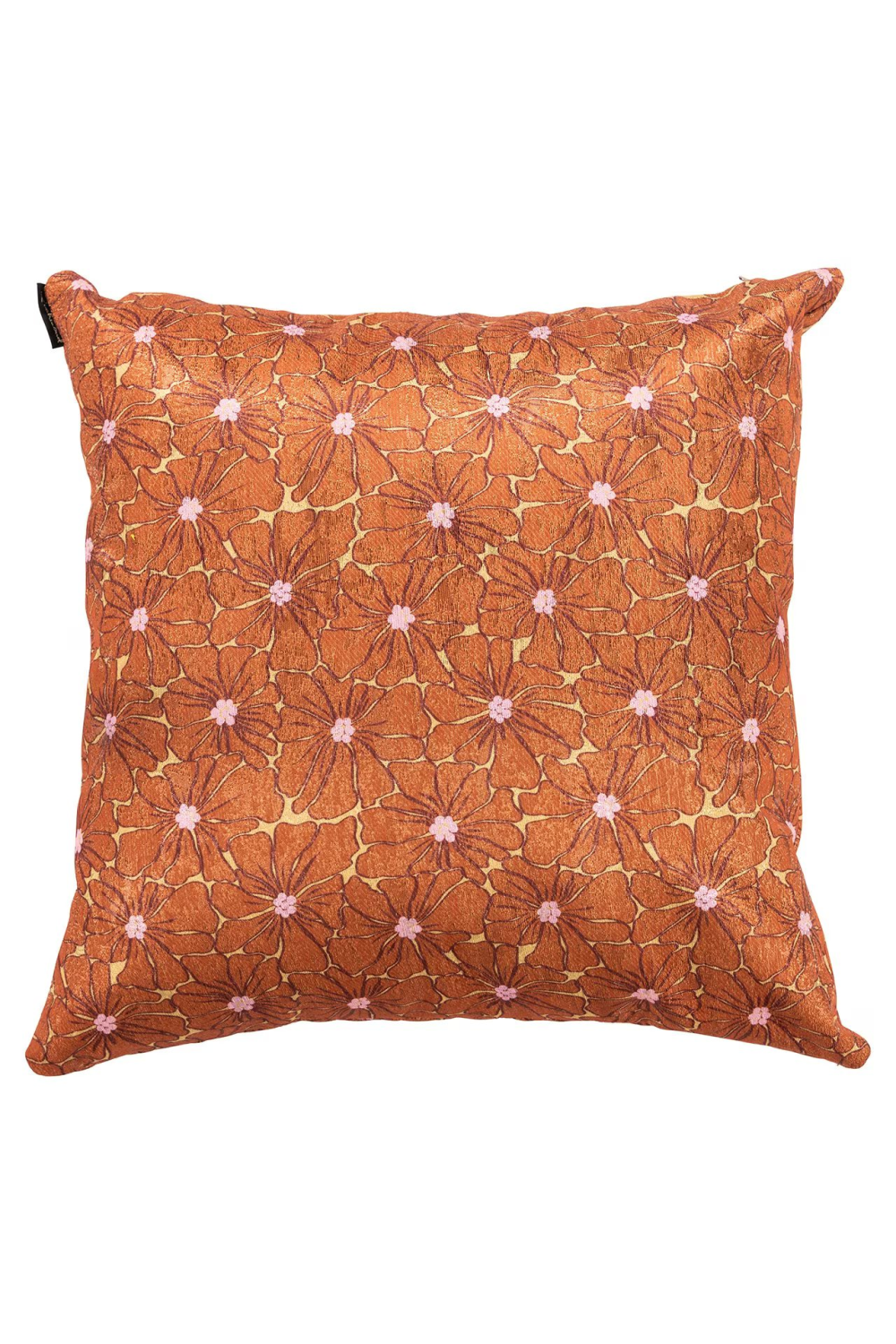 Orange Floral Cushion | OROA Vanity | Oroa.com