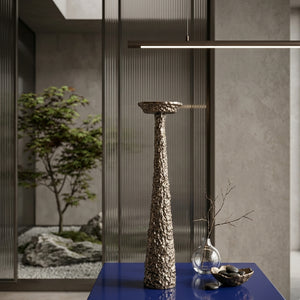   Brushed Gold Tapered Candle Holder | Oroa.com