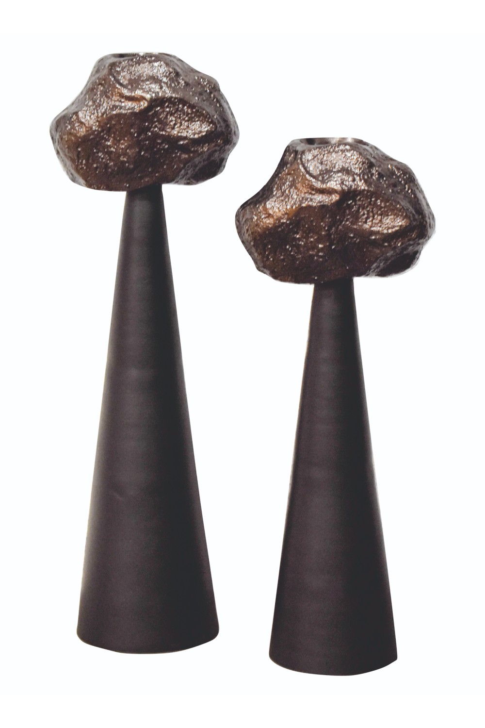 Black Cone Candle Holder | OROA Moira | Oroa.com