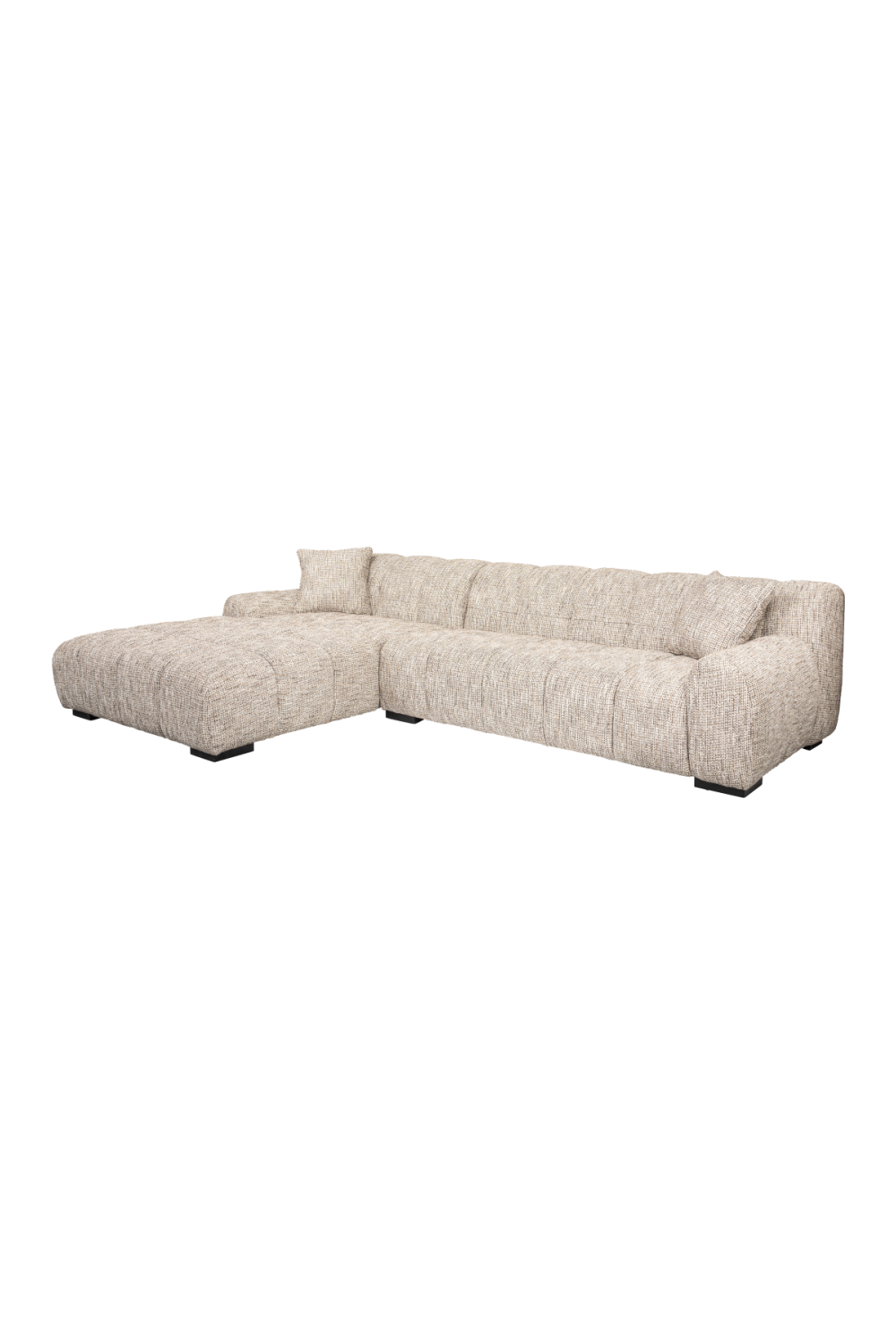 Beige 3-Seater Sofa + Left Lounge | OROA Hazel | Oroa.com