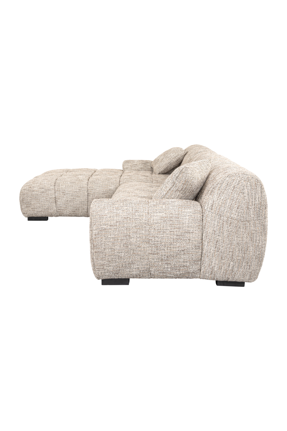 Beige 3-Seater Sofa + Left Lounge | OROA Hazel | Oroa.com