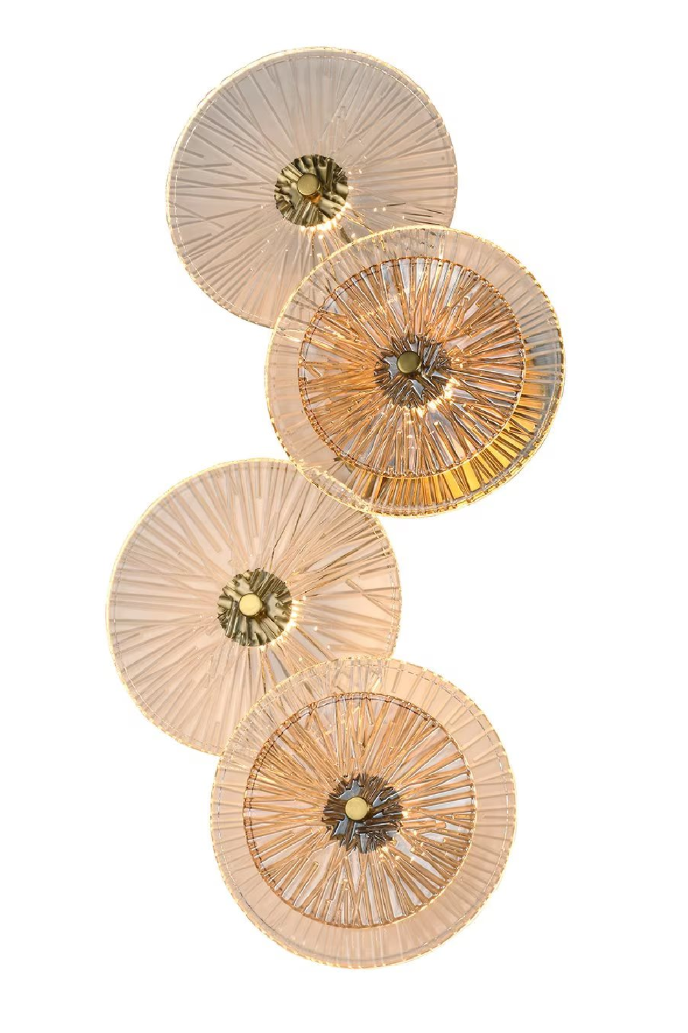 Round Ribbed Glass Wall Lamp | OROA Linzi  | Oroa.com