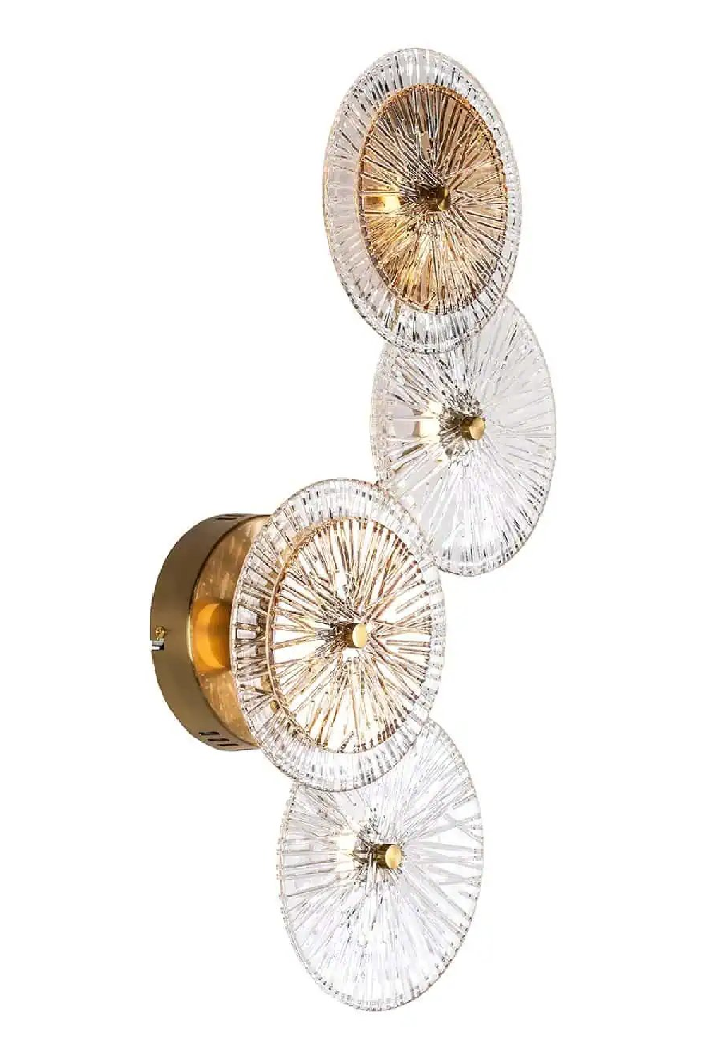 Round Ribbed Glass Wall Lamp | OROA Linzi  | Oroa.com