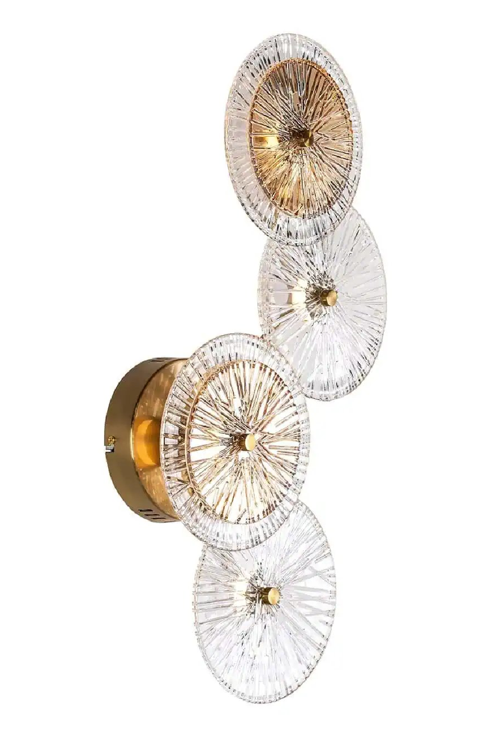 Round Ribbed Glass Wall Lamp | Richmond Interiors Linzi  | Oroa.com