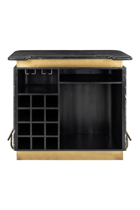 Black Marble Bar Cabinet | Richmond Interiors Bombay | Oroa.com