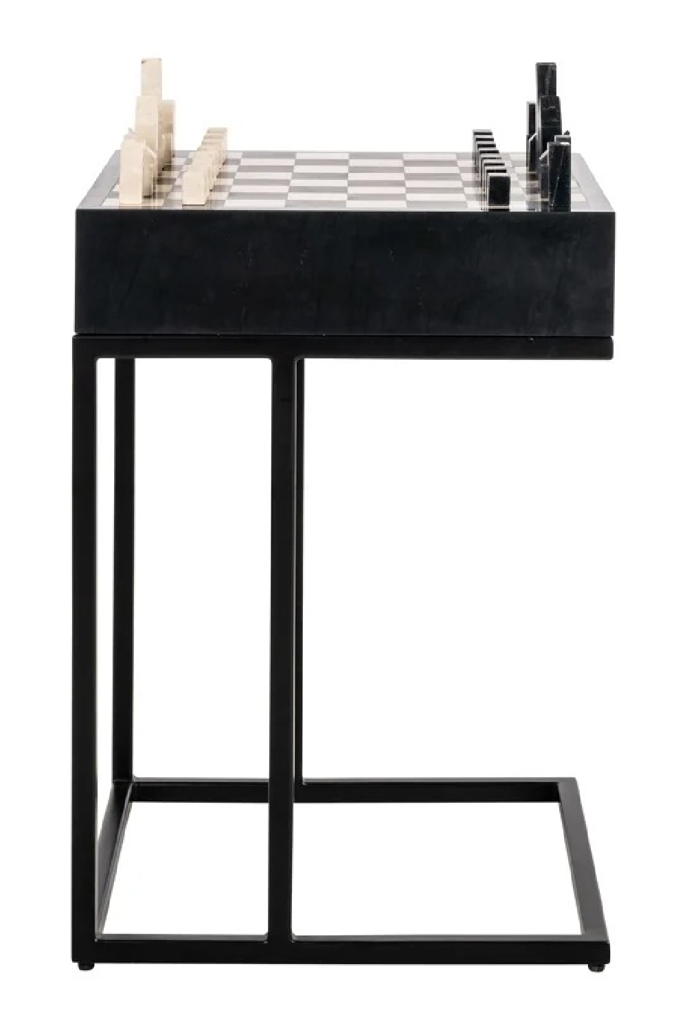 Black 1-Drawer Chess Table | Richmond Interiors Davos | Oroa.com