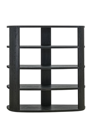 Black 3-Shelf Display Cabinet | Richmond Interiors Navarino | Oroa.com