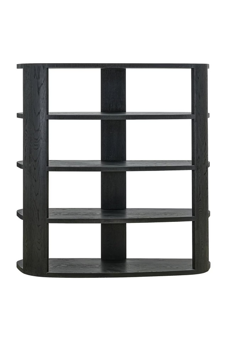 Black 3-Shelf Display Cabinet | Richmond Interiors Navarino | Oroa.com