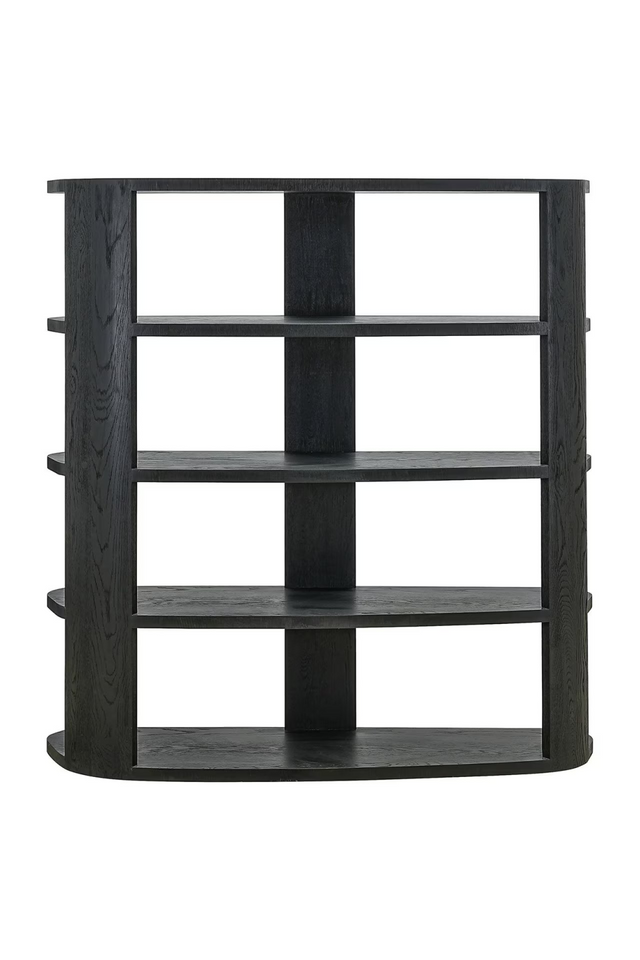 Black 3-Shelf Display Cabinet | Richmond Interiors Navarino | Oroa.com
