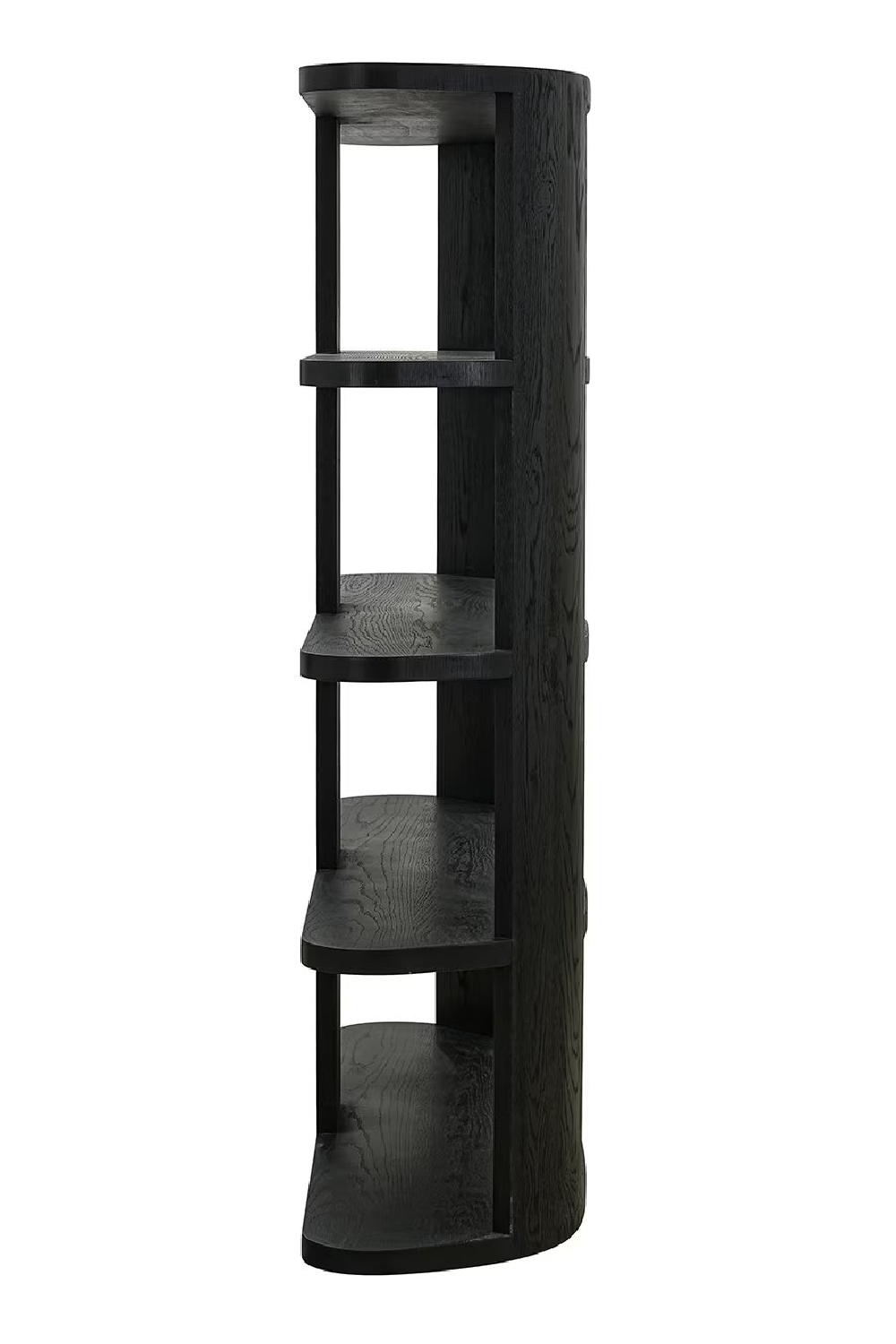 Black 3-Shelf Display Cabinet | Richmond Interiors Navarino | Oroa.com