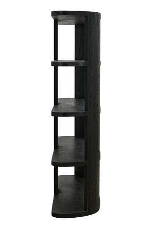 Black 3-Shelf Display Cabinet | Richmond Interiors Navarino | Oroa.com