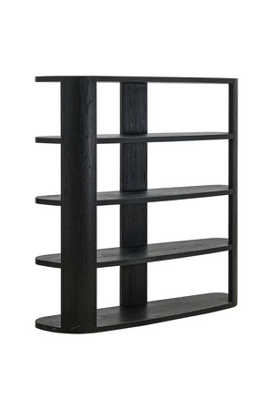 Black 3-Shelf Display Cabinet | Richmond Interiors Navarino | Oroa.com