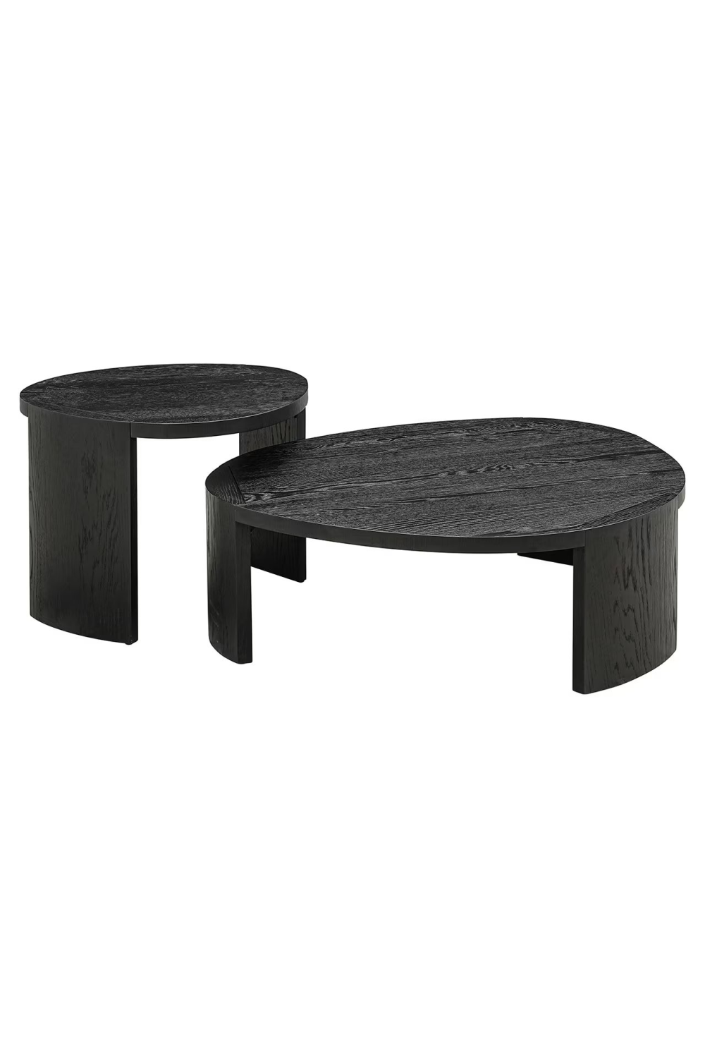 Black Organic Nesting Coffee Tables (2) | Richmond Interiors Navarino | Oroa.com