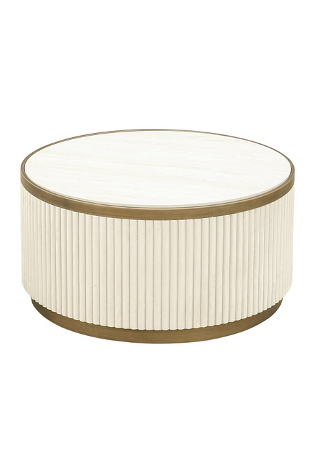 White Ceramic Nesting Coffee Tables (2) | Richmond Interiors Tivoli | Oroa.com