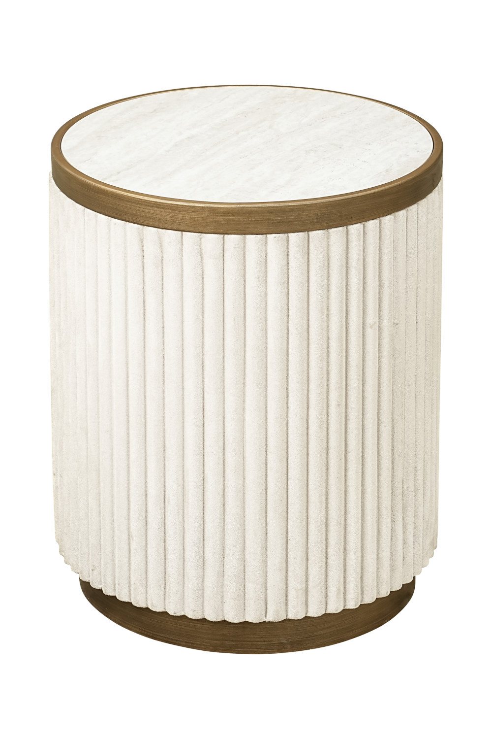 White Ceramic End Table Set (2) | OROA Tivoli | Oroa.com