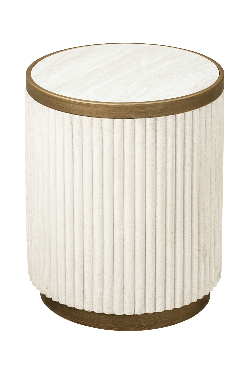 White Ceramic End Table Set (2) | Richmond Interiors Tivoli | Oroa.com