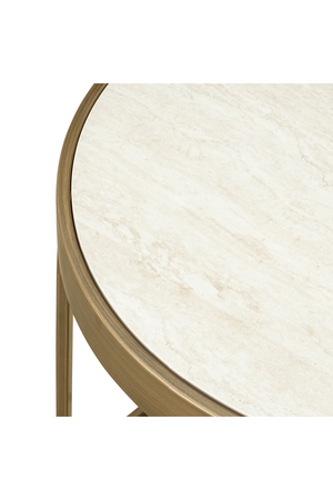 White Ceramic End Table Set (2) | Richmond Interiors Tivoli | Oroa.com