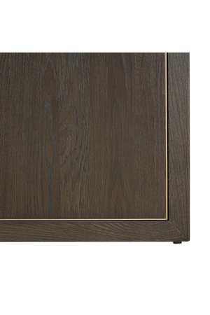 Brown Oak Staggered Display Cabinet | Richmond Interiors Rivertree | Oroa.com