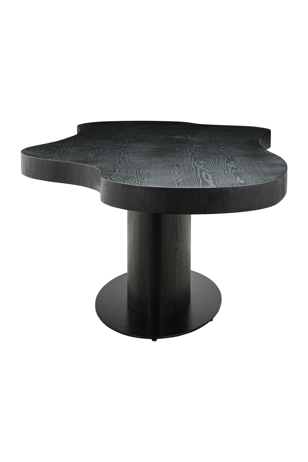 Black Organic-Shaped Dining Table | Richmond Interiors Bogor | Oroa.com