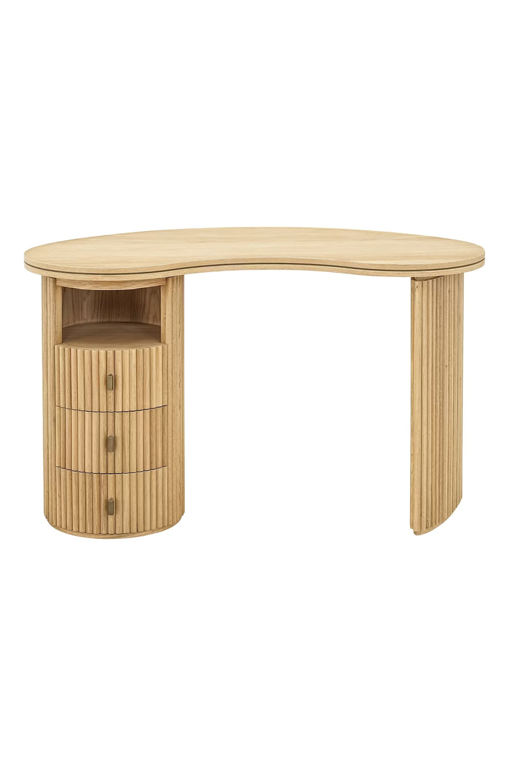 Natural Oak 3-Drawer Desk | OROA Belfort | Oroa.com