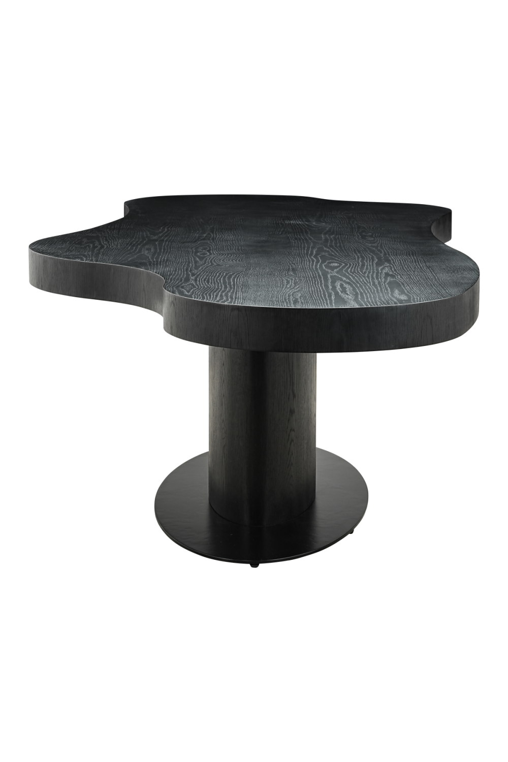 Black Organic-Shaped Dining Table | Richmond Interiors Bogor | Oroa.com