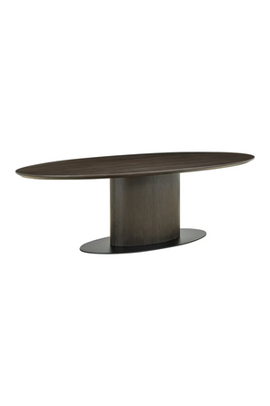 Dark Brown Wooden Oval Dining Table | Richmond Interiors Gordon | Oroa.com