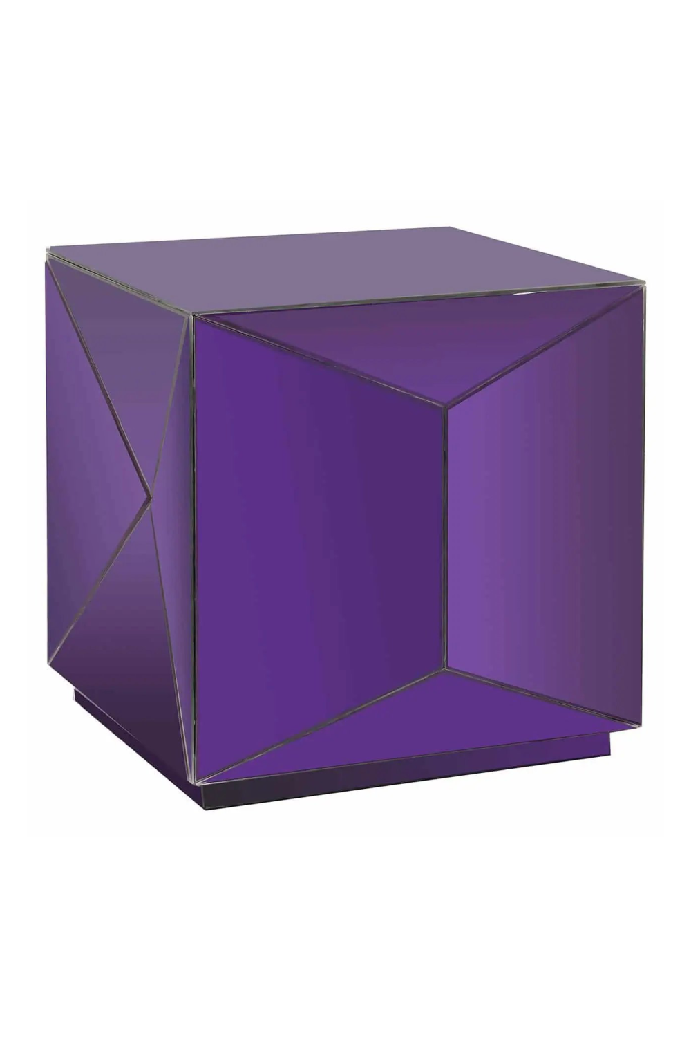 Faceted Mirror End Table | OROA Shifra | Oroa.com