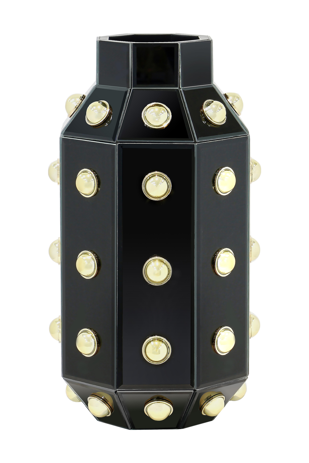 Black Studded Vase | Richmond Interiors Justa | Oroa.com