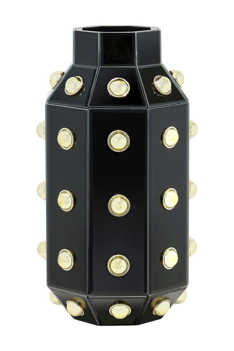 Black Studded Vase | Richmond Interiors Justa | Oroa.com