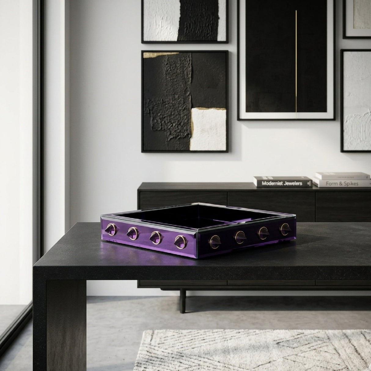   Square Mirrored Tray | Oroa.com