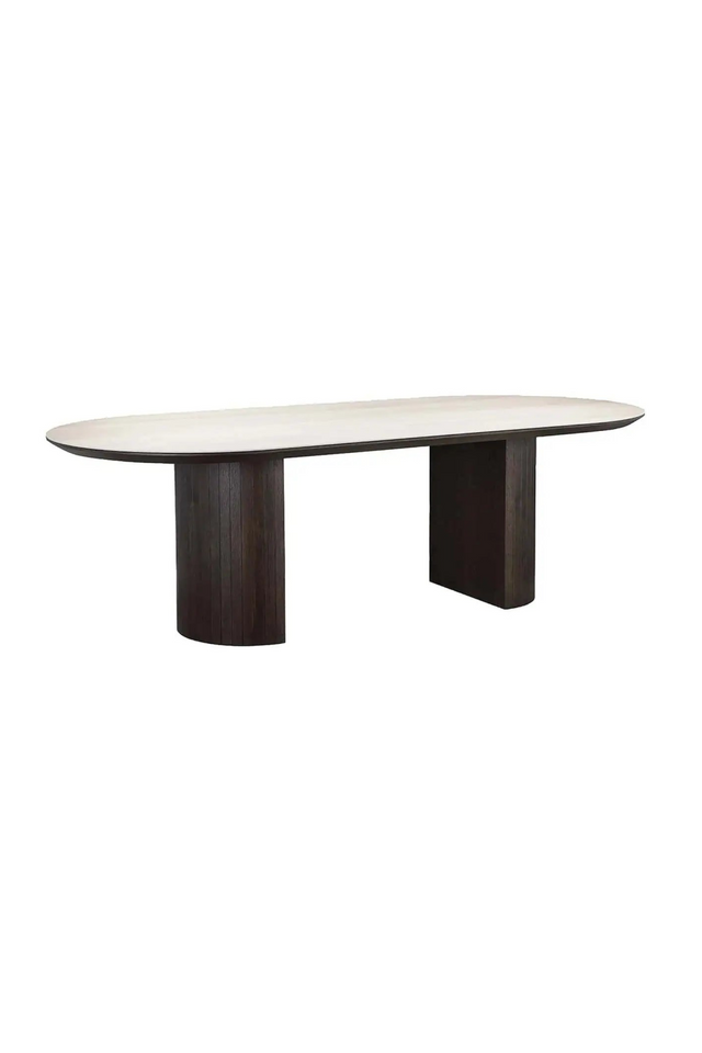 Travertine Ceramic Dining Table | Richmond Interiors Ritz | Oroa.com