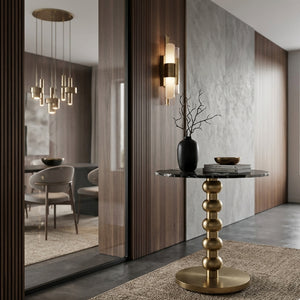   Gold Base Marble Bistro Table | Oroa.com