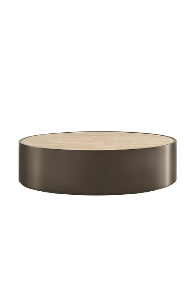 Bronze Framed Round Coffee Table | Richmond Interiors Bonanza | Oroa.com