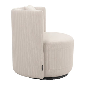   Modern European furniture - Beige Outdoor Swivel Dining Chair - www.oroa.com | Oroa.com