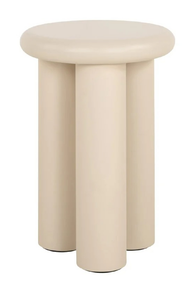 Beige Round End Table | Richmond Interiors Elbaz | Oroa.com